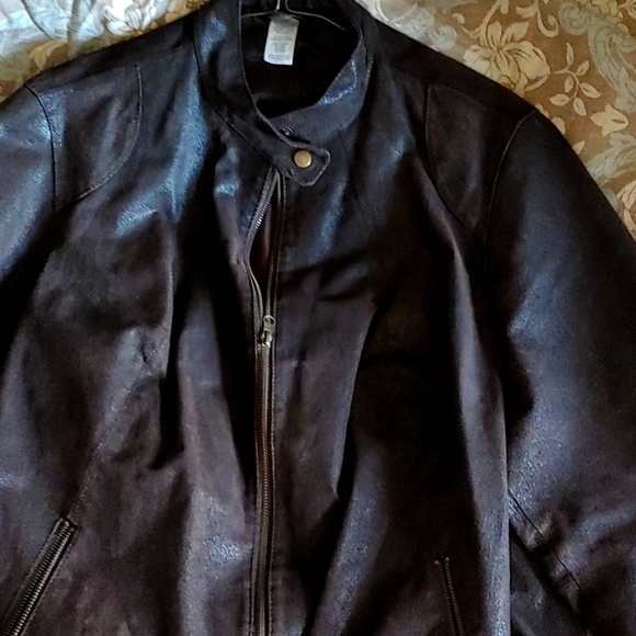 Genuine leather coat like NEW extra large stylish look - Picture 1 of 8